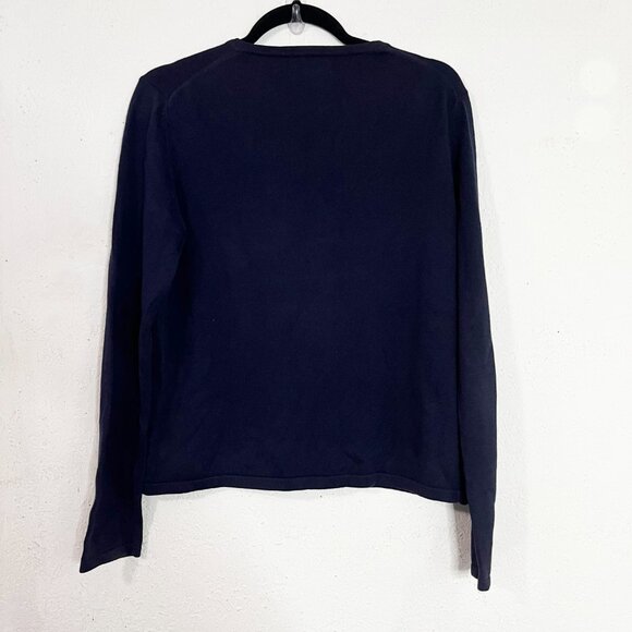 Vintage Pendleton Dark Blue Cotton Pullover Sweater Size Medium‎ - Picture 2 of 5